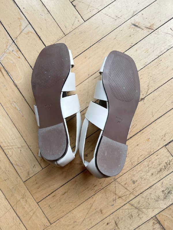 Кожаные сандали Mango белые 37 EUR 6