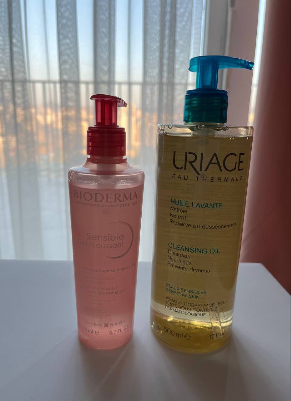 Bioderma Sensibio Gel moussant, Uriage huile lavante