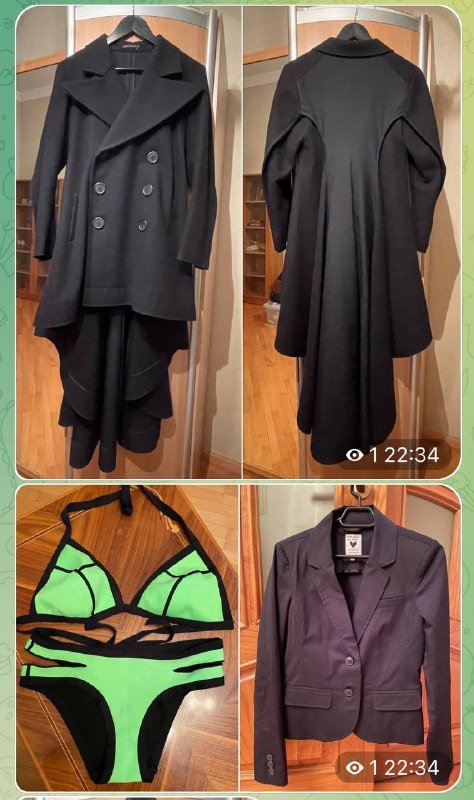 Жакет Zara, Пуховик Uniclo, Блуза Levies, Кардиган Next, Худи H&M, Платья, Юбка, Пальто Gant, Купальник Calzedonia, Пиджак, Платье ASOS 2