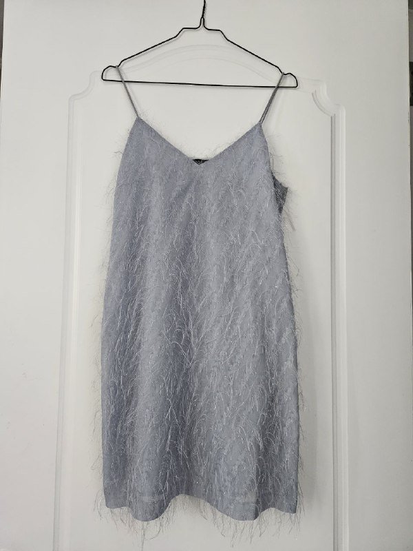 Короткое голубое платье Lime, размер XS