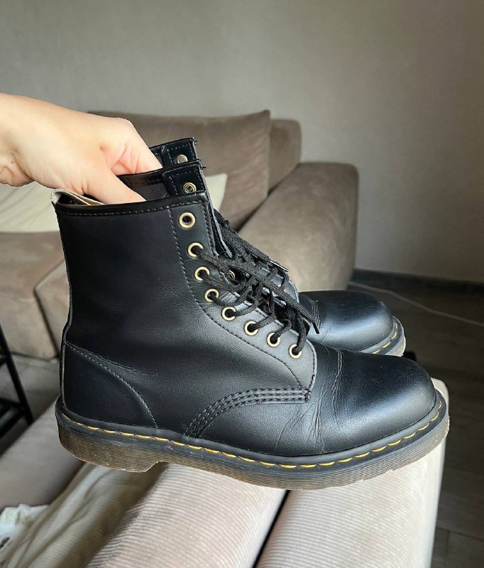 Ботинки Dr.Martens мужские, черные, размер 48 EU