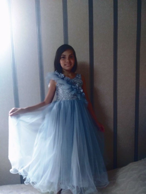 Платье детское бальное Эльза 7-8 лет 3