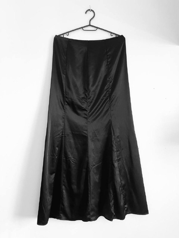 Черное атласное мини платье, атласное мини платье, длинная атласная юбка, платье макси из вискозы 5