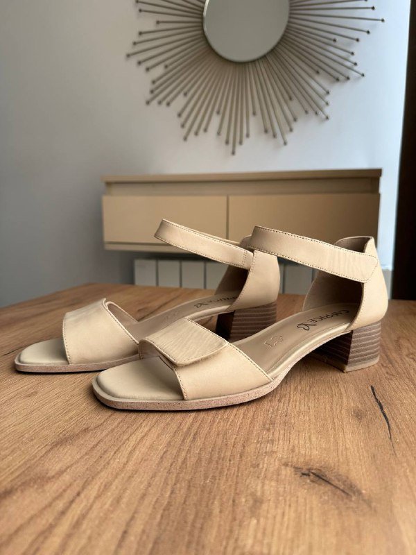 Босоножки на каблуке Caprice, размер 39, натуральная кожа