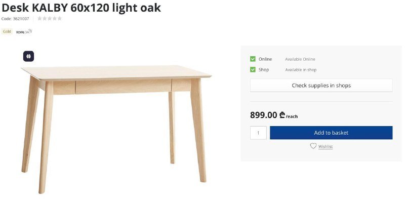 стол KALBY и стул GUDERUP комплект 4