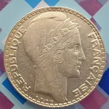 Французская монета 10 франков 1932 года 4