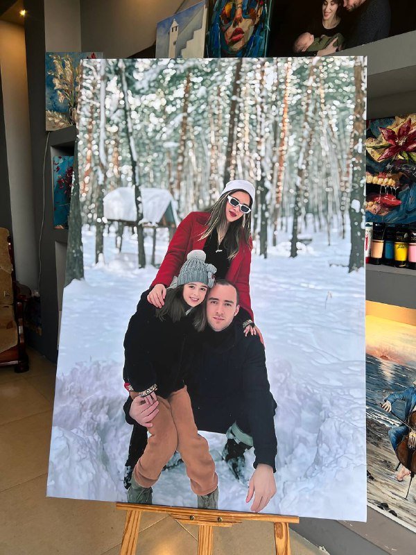 Портреты на заказ новогодний подарок 2