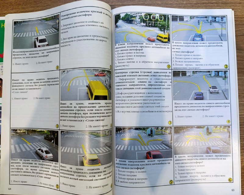 Книга экзаменационные билеты категории AM, B, B1 2023