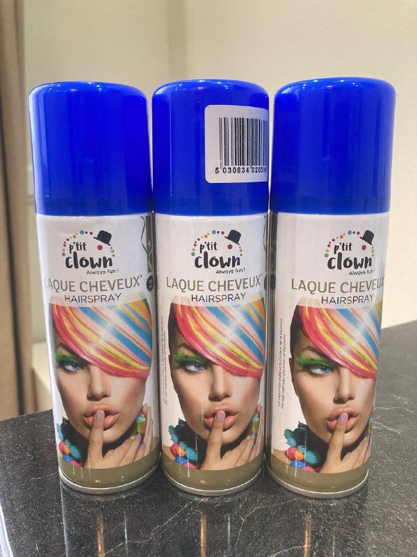 Краска-спрей смываемая синяя