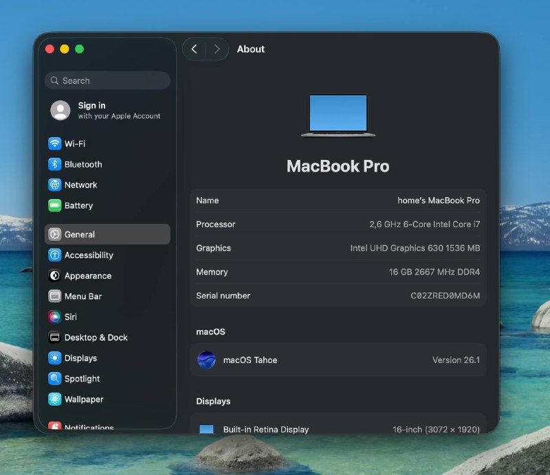 MacBook Pro 16 2019 Touch Bar 16GB 512GB 7