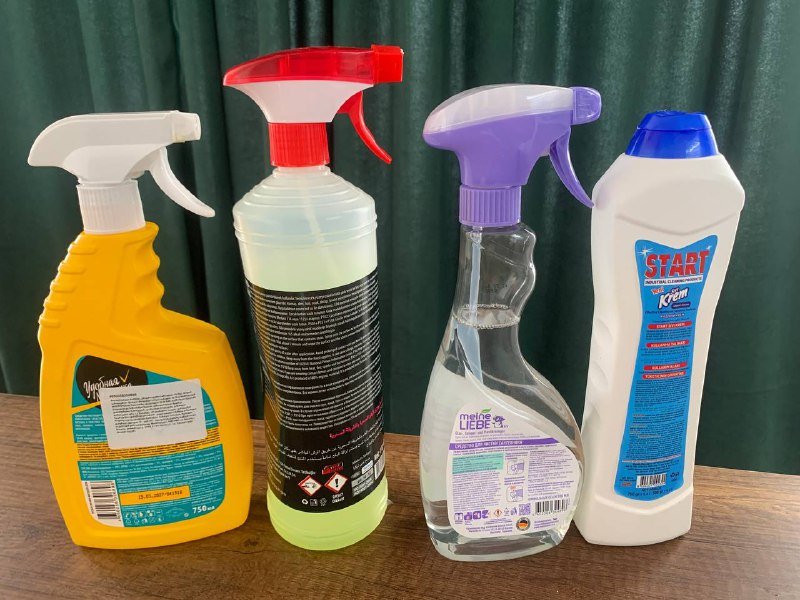 Средства для уборки универсальный спрей, крем, средство для сантехники 2