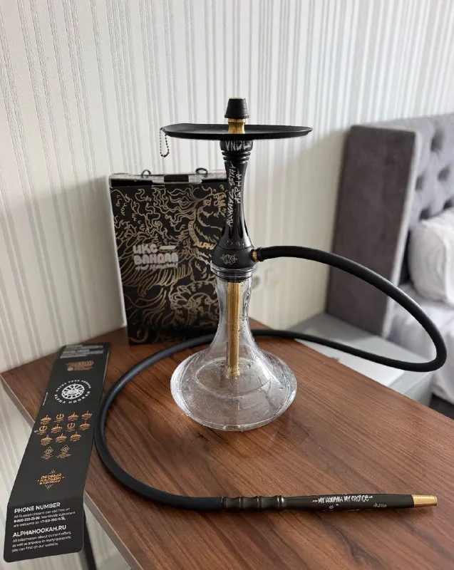 Кальян ALPHA HOOKAH X VNDL JET BLACK 1