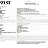 MSI Katana 15 B13V игровой ноутбук 1