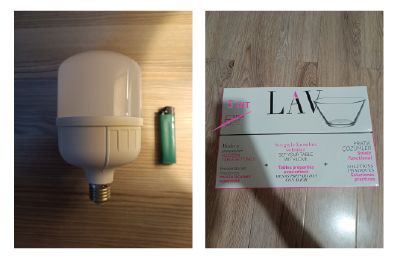 LED лампа Е27, Пиалы LAV стеклянные 350ml