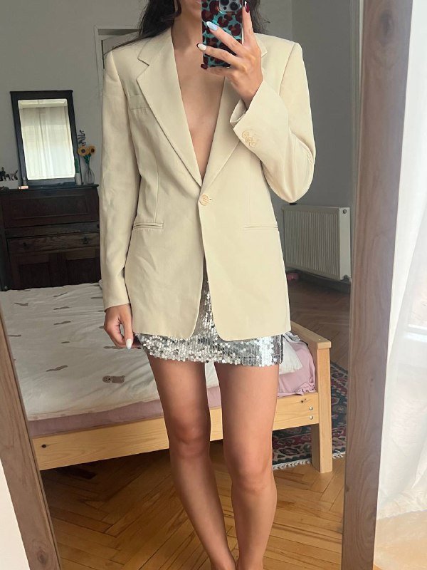 Винтажный пиджак Maxmara, Дубленка Stradivarius, Куртка из кожи, Мужской свитшот Adidas