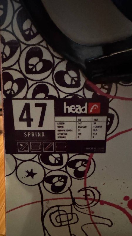 Ботинки для сноуборда Head Spring 47, размер 39.5 6