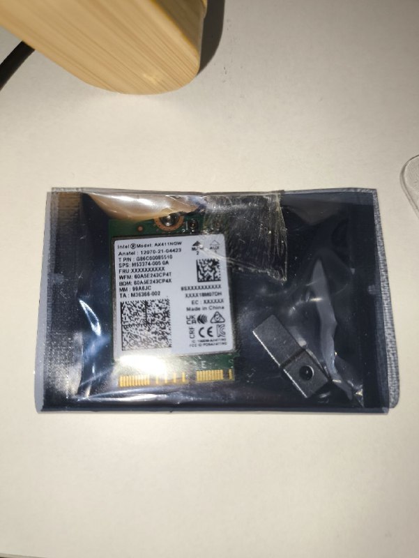 Модули Wi-Fi Bluetooth - INTEL AX411ngw и AC 3165ngw