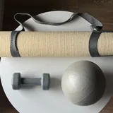 Коврик для йоги, гантель 3 кг, мяч для пилатеса 1