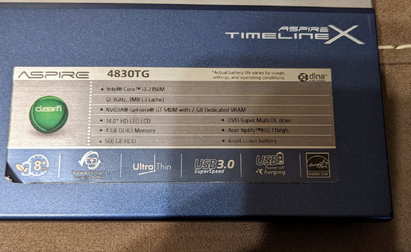 Ноутбук Acer Aspire Timeline X 3