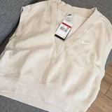 Белая oversize футболка, белый топ, жилет 9