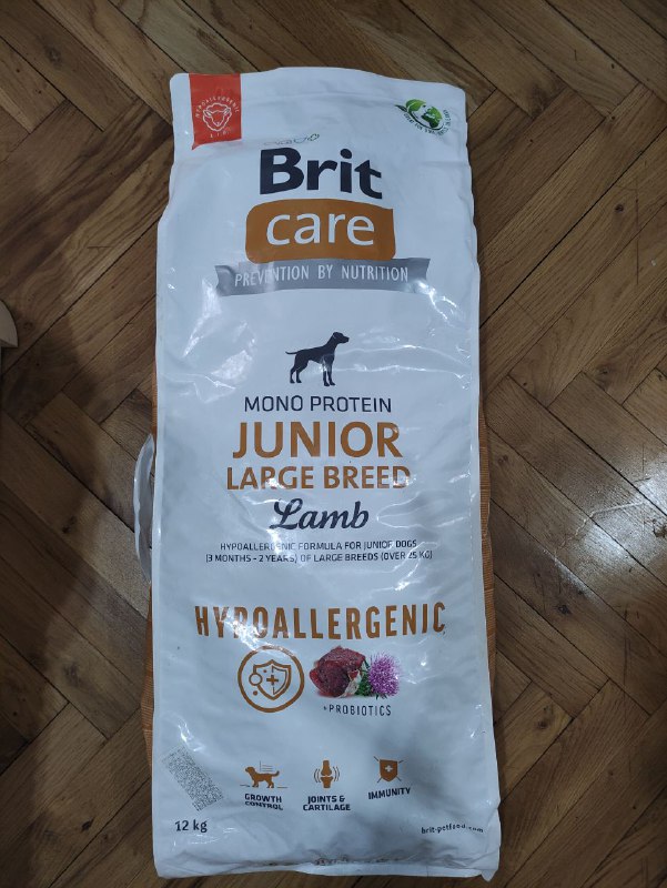 Корм для собак Brit Care Junior ягнёнок 12 кг