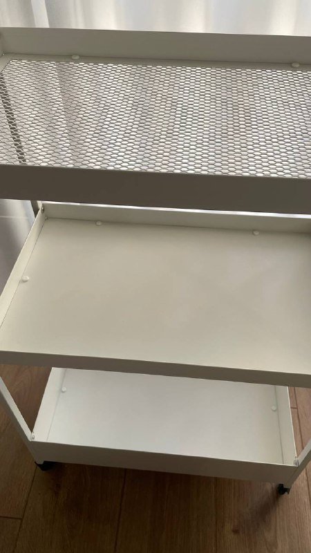 Белая тележка на колесиках IKEA 4