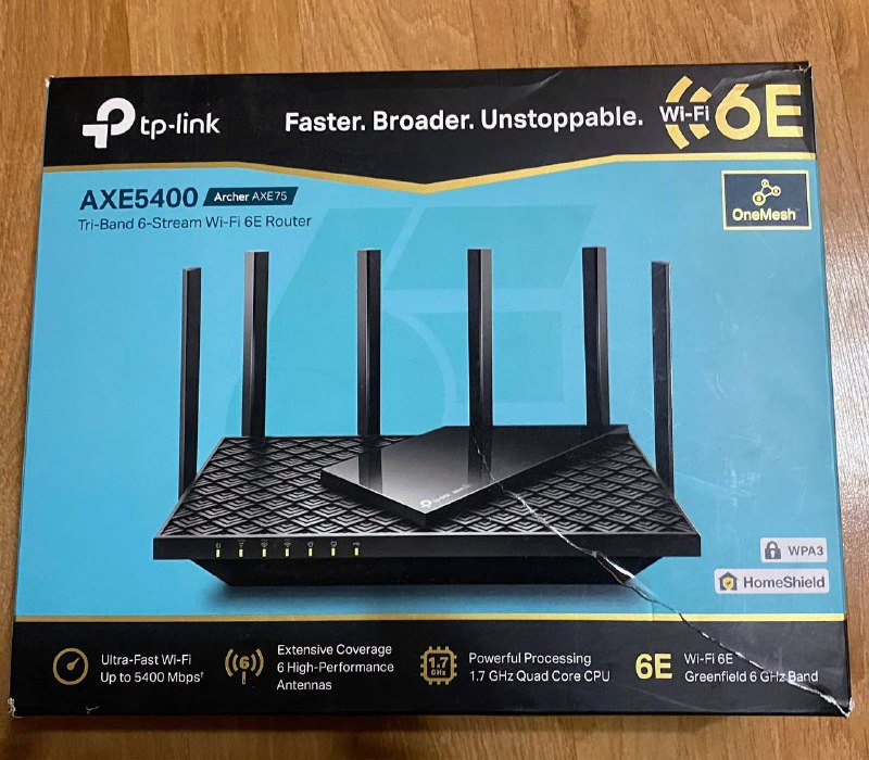 TP-Link Archer AXE75 AXE5400 Wi-Fi 6E роутер 4