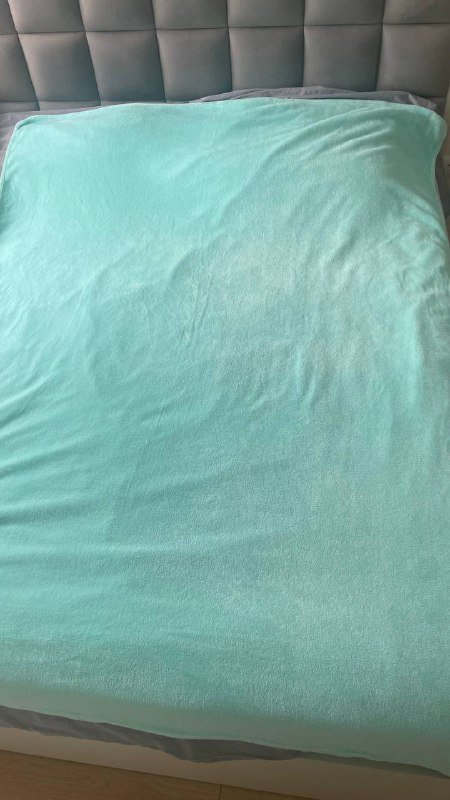 Бирюзовый плед 150×200 см 2