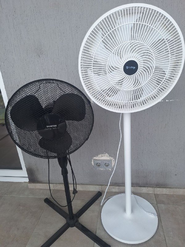 Вентилятор Sencor чёрный, вентилятор белый Deerma
