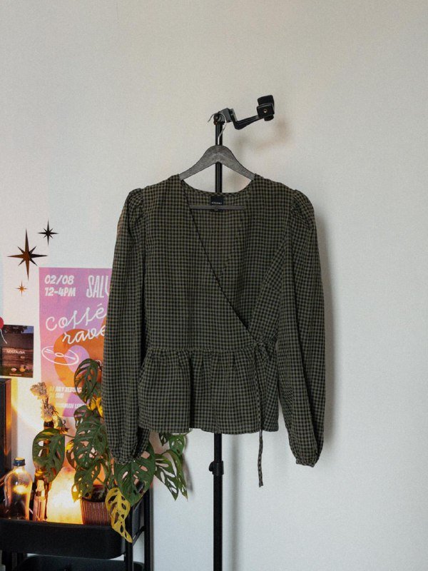 Блузка с воланами, винтажная нарядная блузка