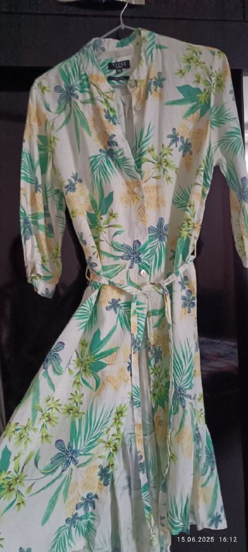 Платья лён размер М 38 бежевая белая цветная синяя белая Twin-set 3