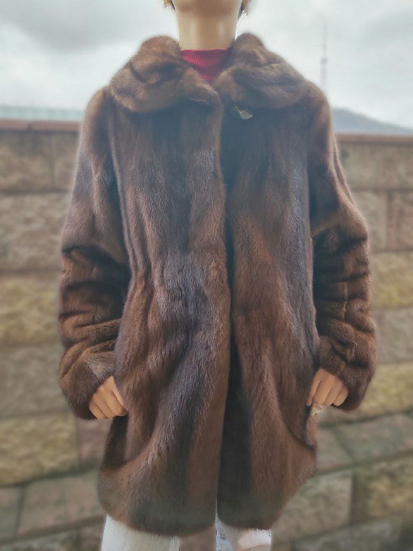 Шуба из натуральной норки, размер S 8
