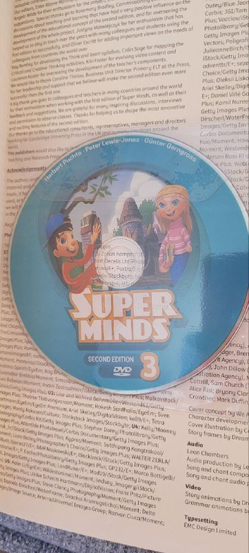 Учебник и рабочая тетрадь Super minds 3 с диском 2