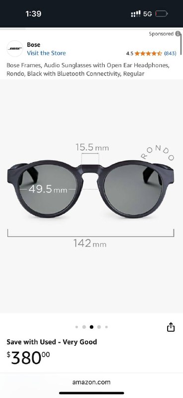 Bose Frames Rondo наушники-очки 6