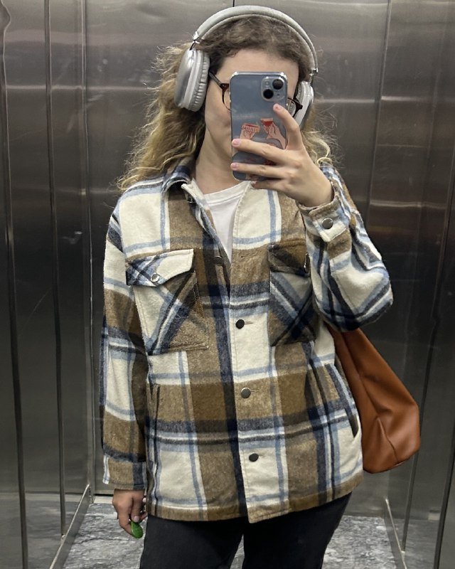 рубашка Zara теплая с шерстью размер S