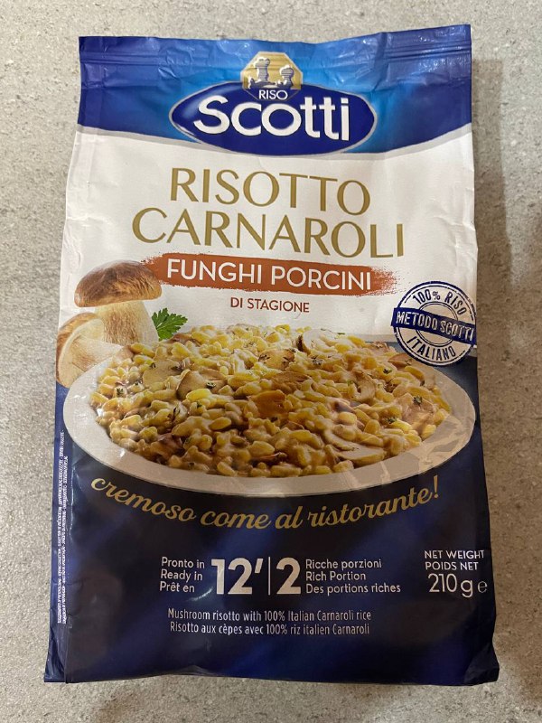 Ризотто с белыми грибами Scotti пакетик 1