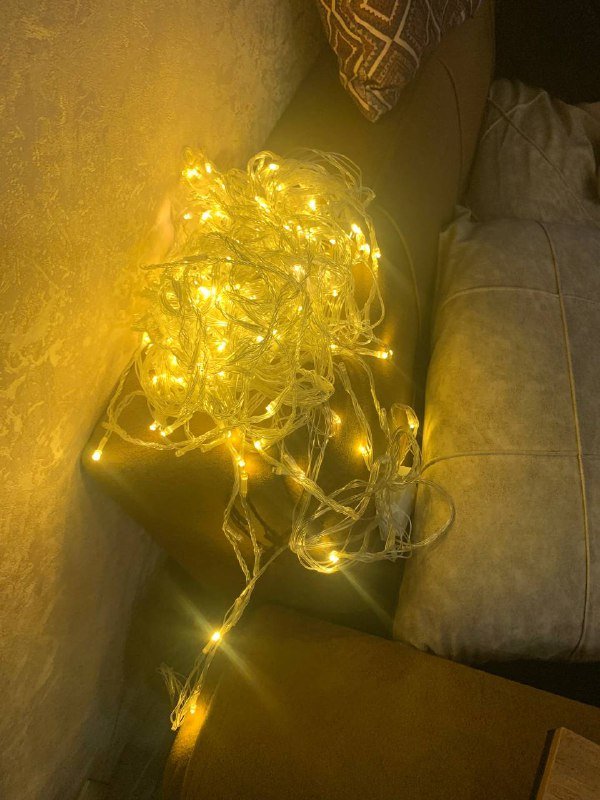 Новогодние украшения гирлянда банты ветки бусы 2