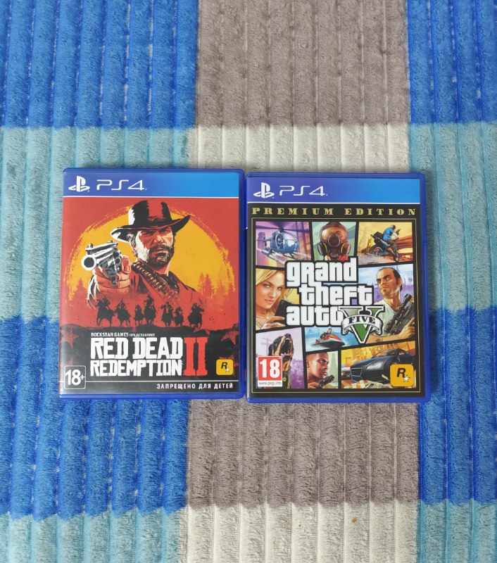 Диски GTA5, Red Dead Redemption 2 для PS4
