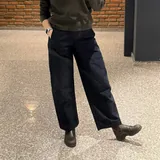 Женские брюки Uniqlo Barrel, тёмно-синие, размер S 2