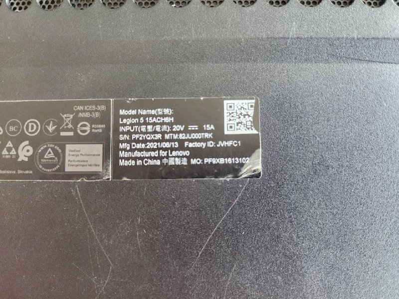 Lenovo Legion 5, RTX 3060, Ryzen 5, 32 GB RAM 3