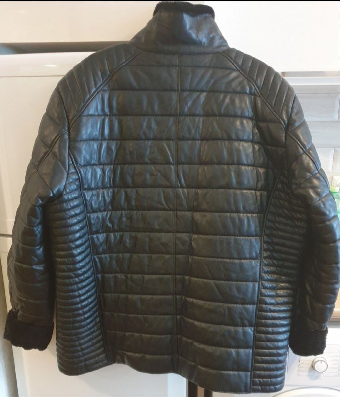 Куртка кожаная зимняя мужская большая размер 2