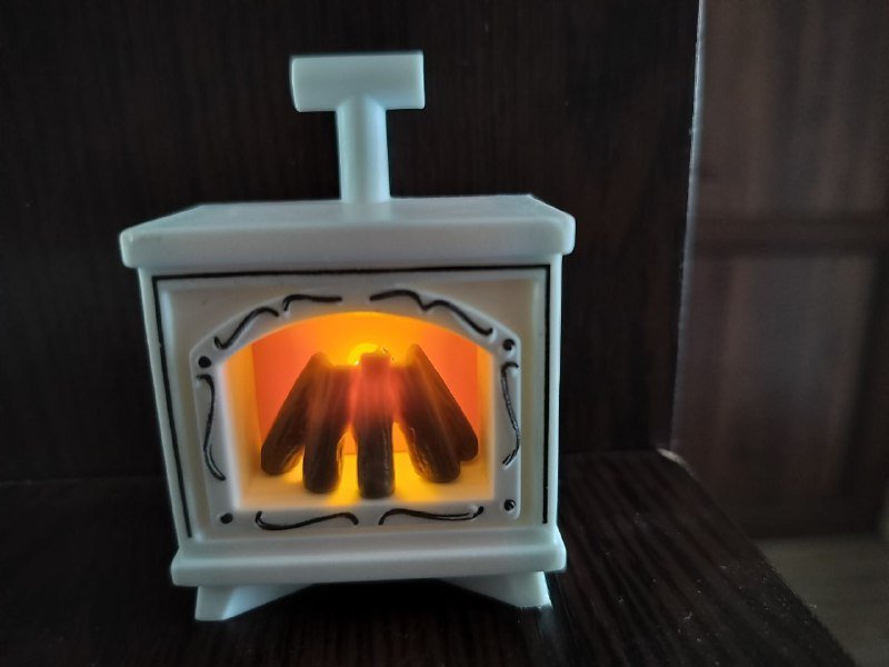 Набор ёлочных украшений, снеговичок, камин, светильник, снежный шар 5