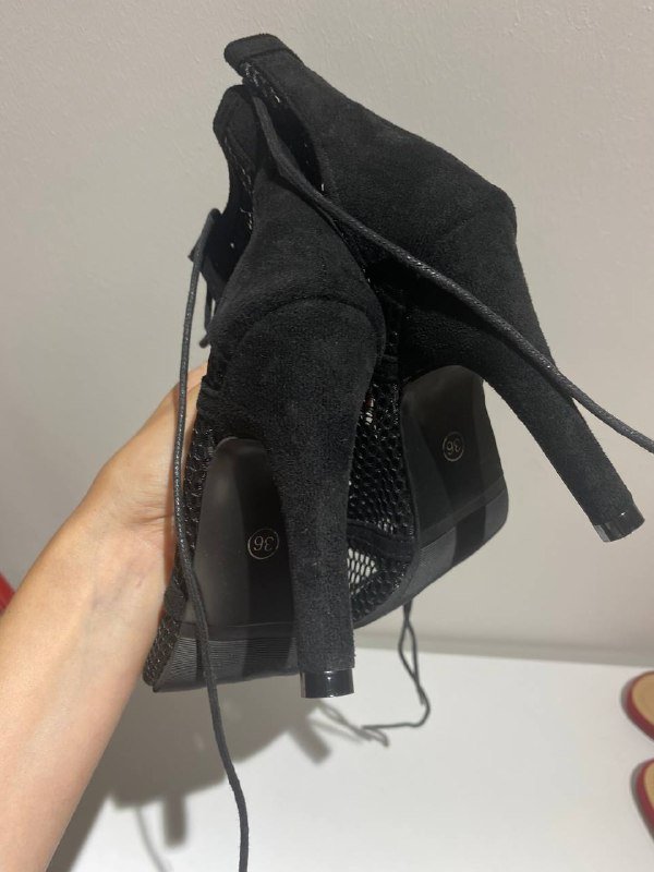 Обувь женская 36 размер красная и черная 5