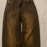 Джинсы синие, джинсы коричневые 2