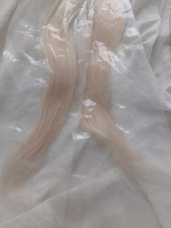 Натуральные волосы для наращивания на капсулах, 150 прядей, 60 см, блонд 3