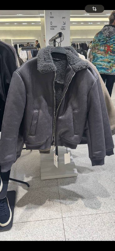 Куртка дубленка Zara женская M-L 2