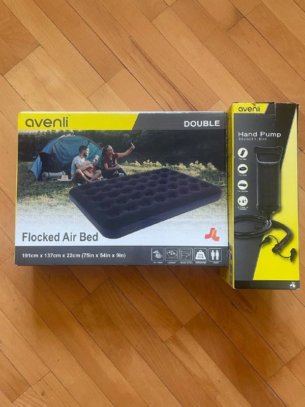 Надувной матрац с насосом 191x137