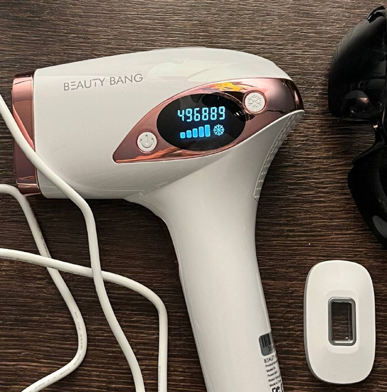 Фотоэпилятор beauty bang IPL с насадкой и очками 2