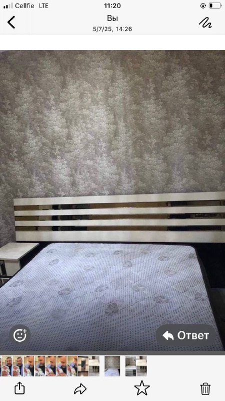 Шкаф, кровать с матрасом, комод, прикроватная тумбочка 3