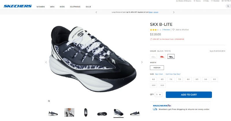 Skechers SKX B-LITE мужские кроссовки 6